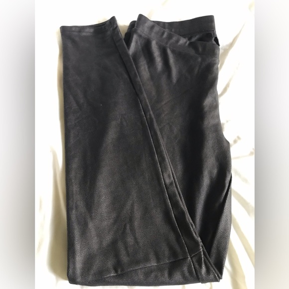 TROUVE , size S , leather like fabric  , woman’s pants , long leg , black color - Picture 12 of 16